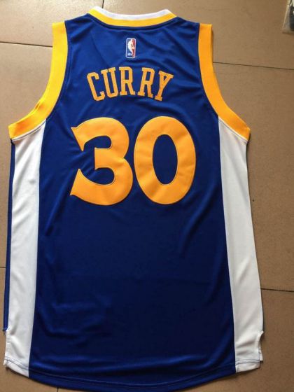 Men Golden State Warriors #30 Curry Blue Champions NBA Jerseys